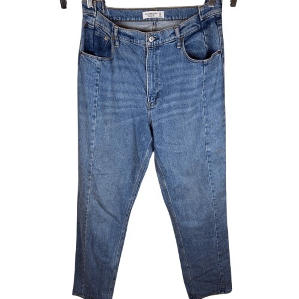 Abercrombie & Fitch Ultra High Rise 90's Straight Leg‎ Denim Jean Size 32/14L
